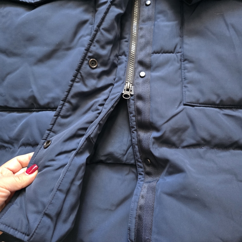 Everlane Dark Blue Hooded Jacket - Picture 4 of 8
